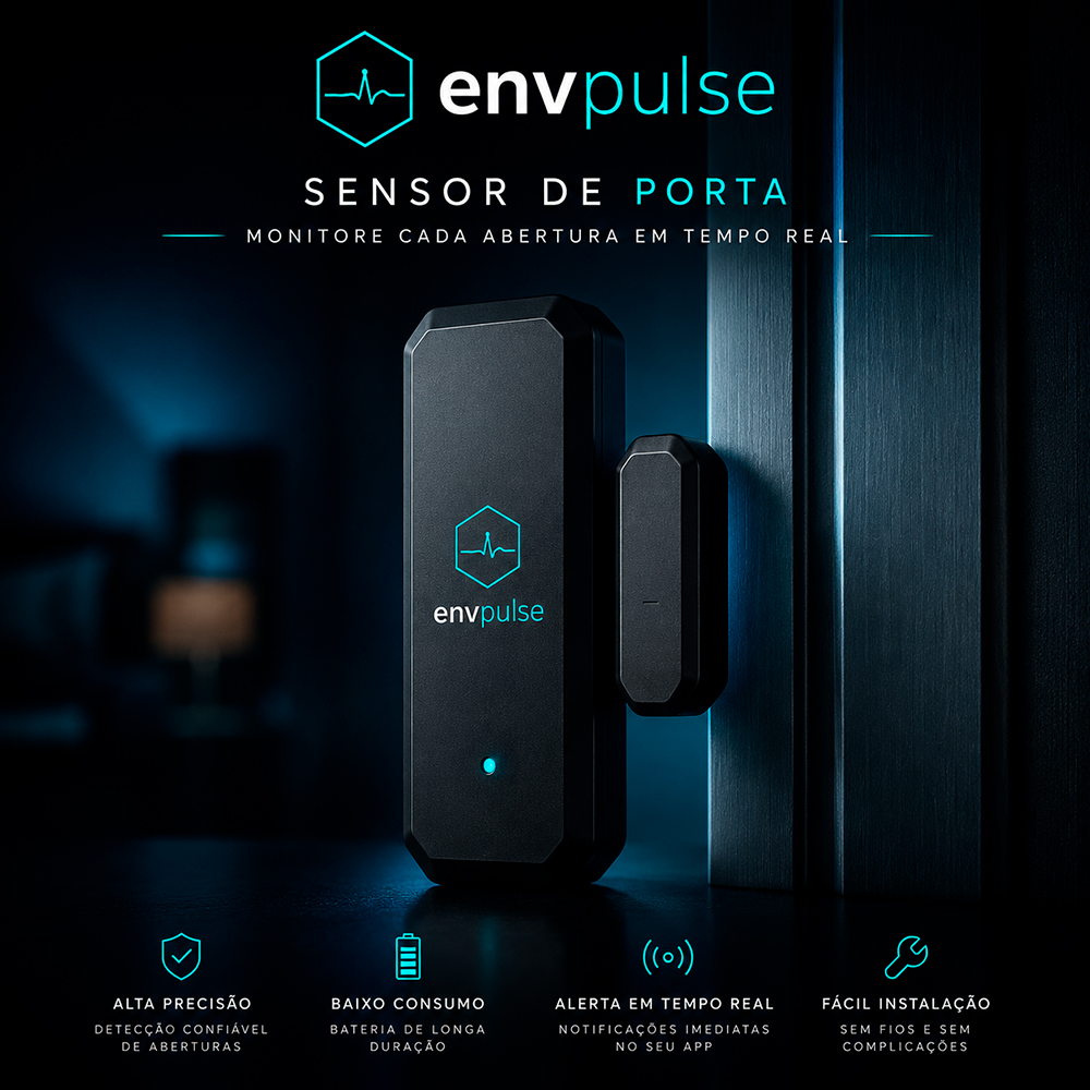 Sensor de Porta envpulse — alertas em tempo real