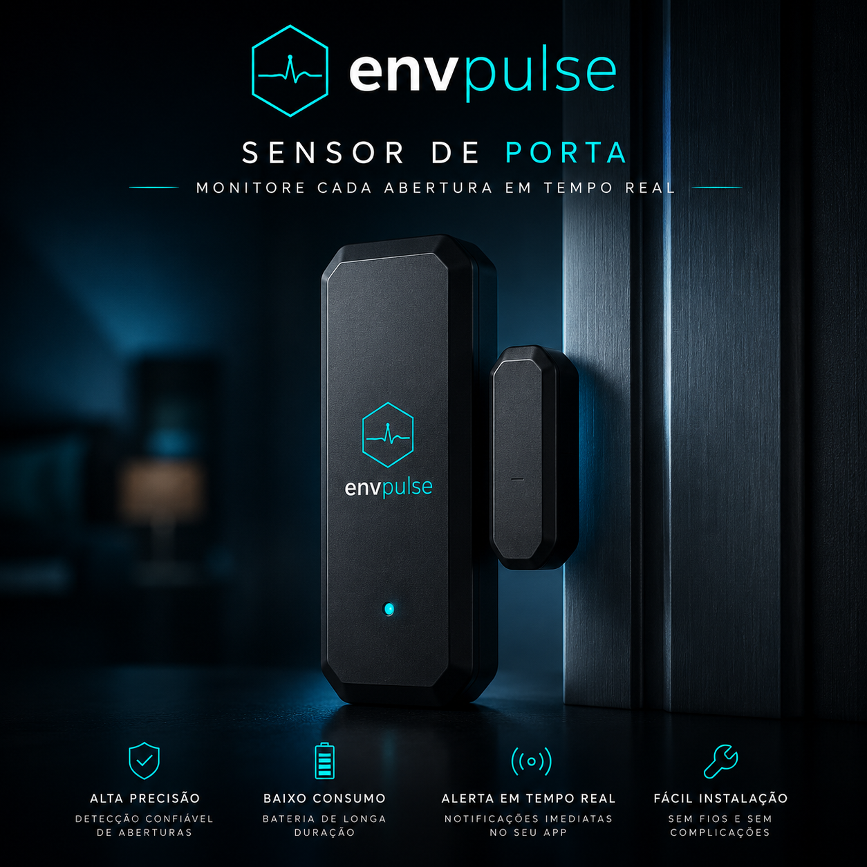 Sensor de Porta envpulse — alertas em tempo real